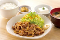 しょうが焼定食